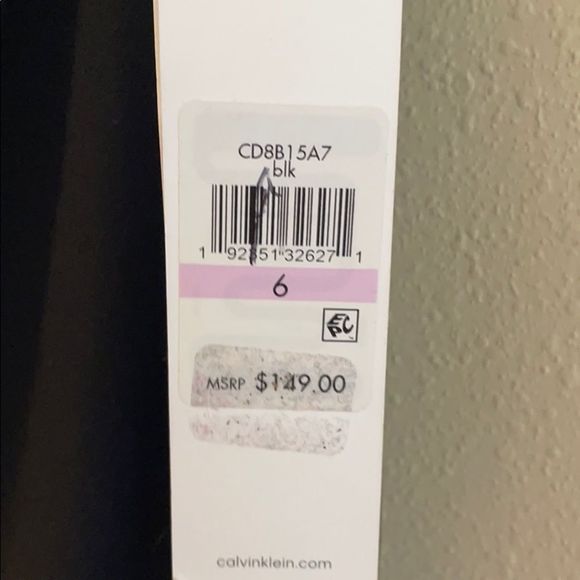 Calvin Klein Sheer Top MIDI Dress Black Size 6 - Picture 4 of 8